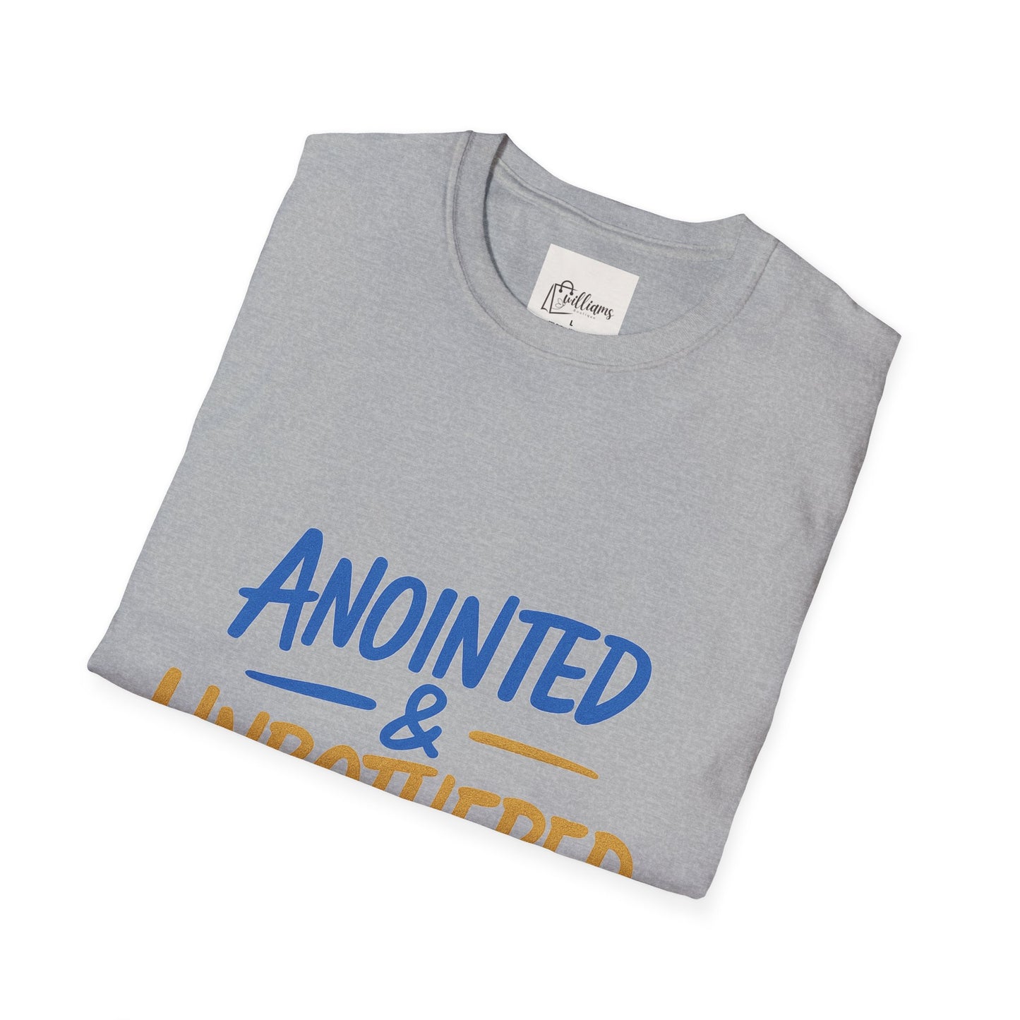 Unisex Softstyle T-Shirt - 'Anointed & Unbothered' Psalm 23:5 | Comfortable Christian Tee