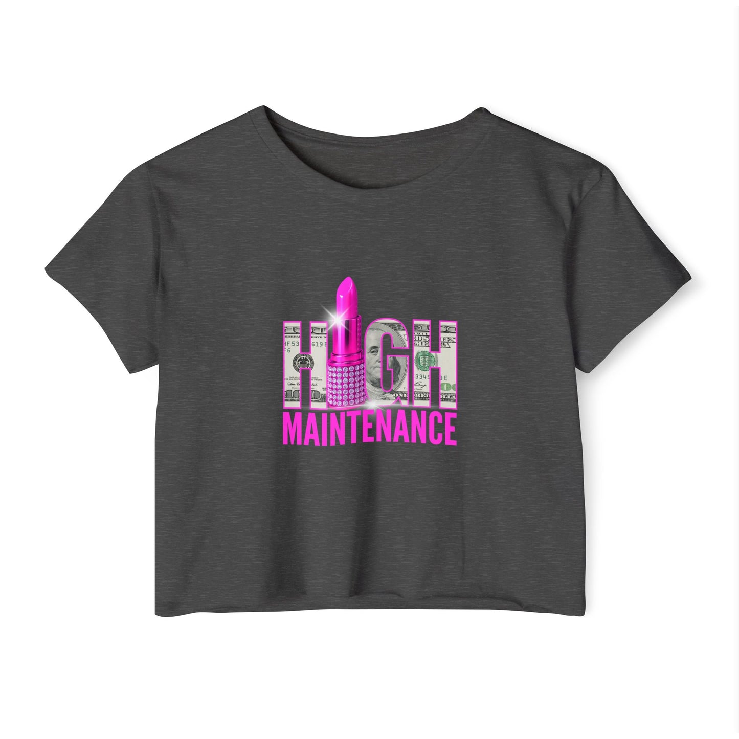 High Maintenance Women's Festival Crop Top | Stylish Summer Tee