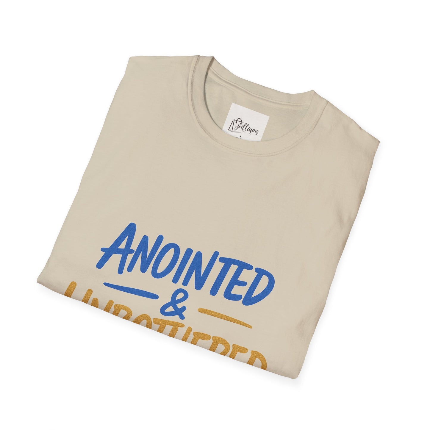 Unisex Softstyle T-Shirt - 'Anointed & Unbothered' Psalm 23:5 | Comfortable Christian Tee