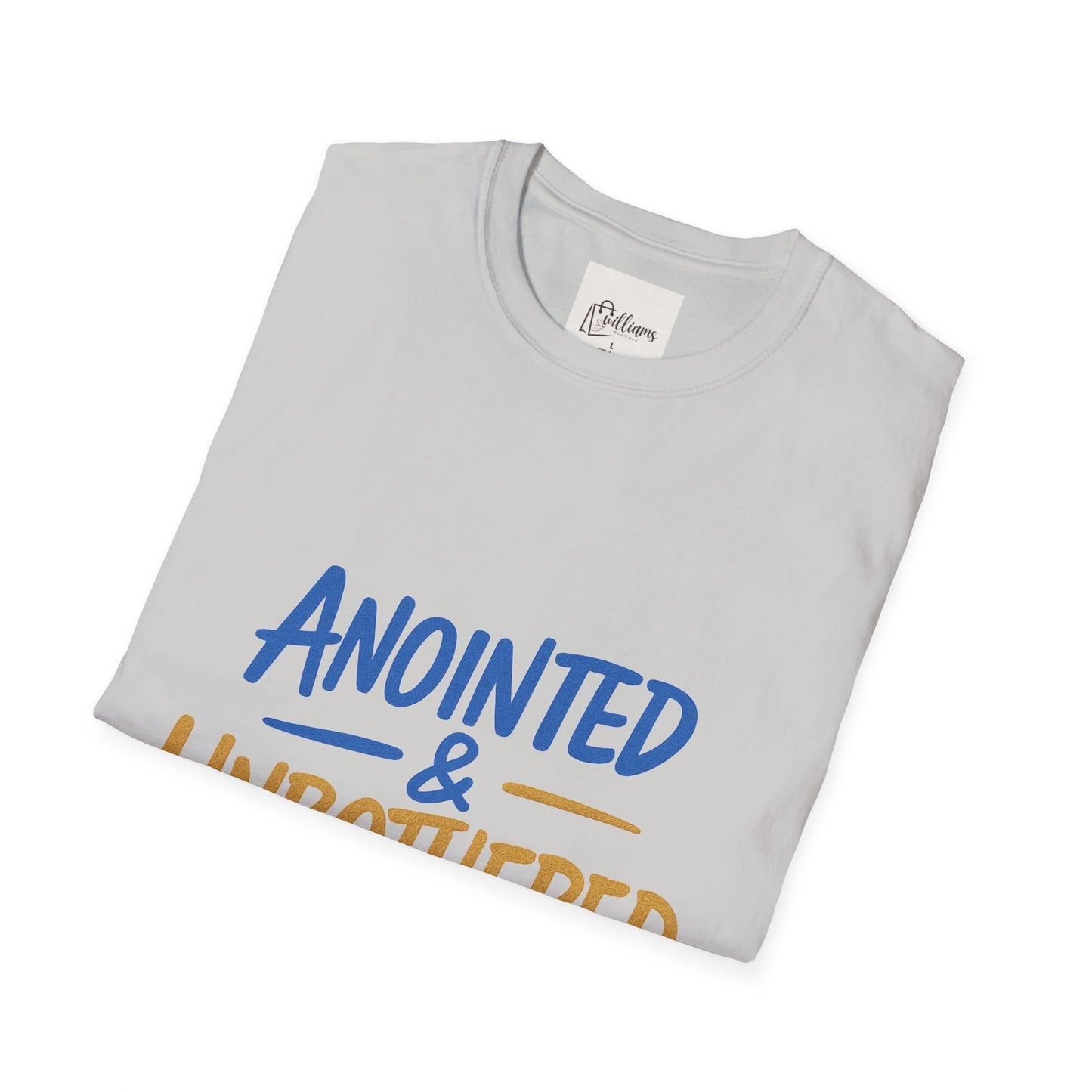 Unisex Softstyle T-Shirt - 'Anointed & Unbothered' Psalm 23:5 | Comfortable Christian Tee