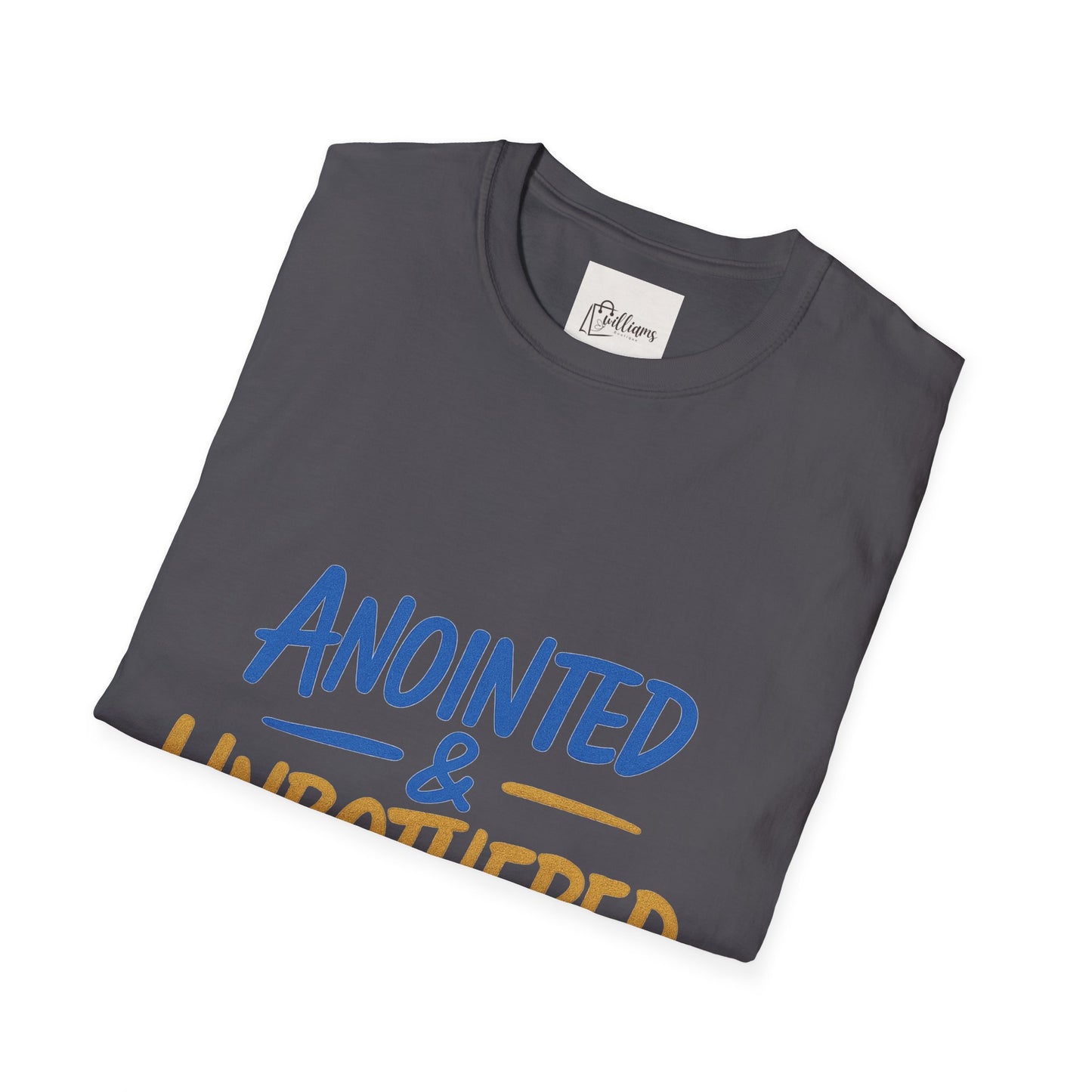 Unisex Softstyle T-Shirt - 'Anointed & Unbothered' Psalm 23:5 | Comfortable Christian Tee