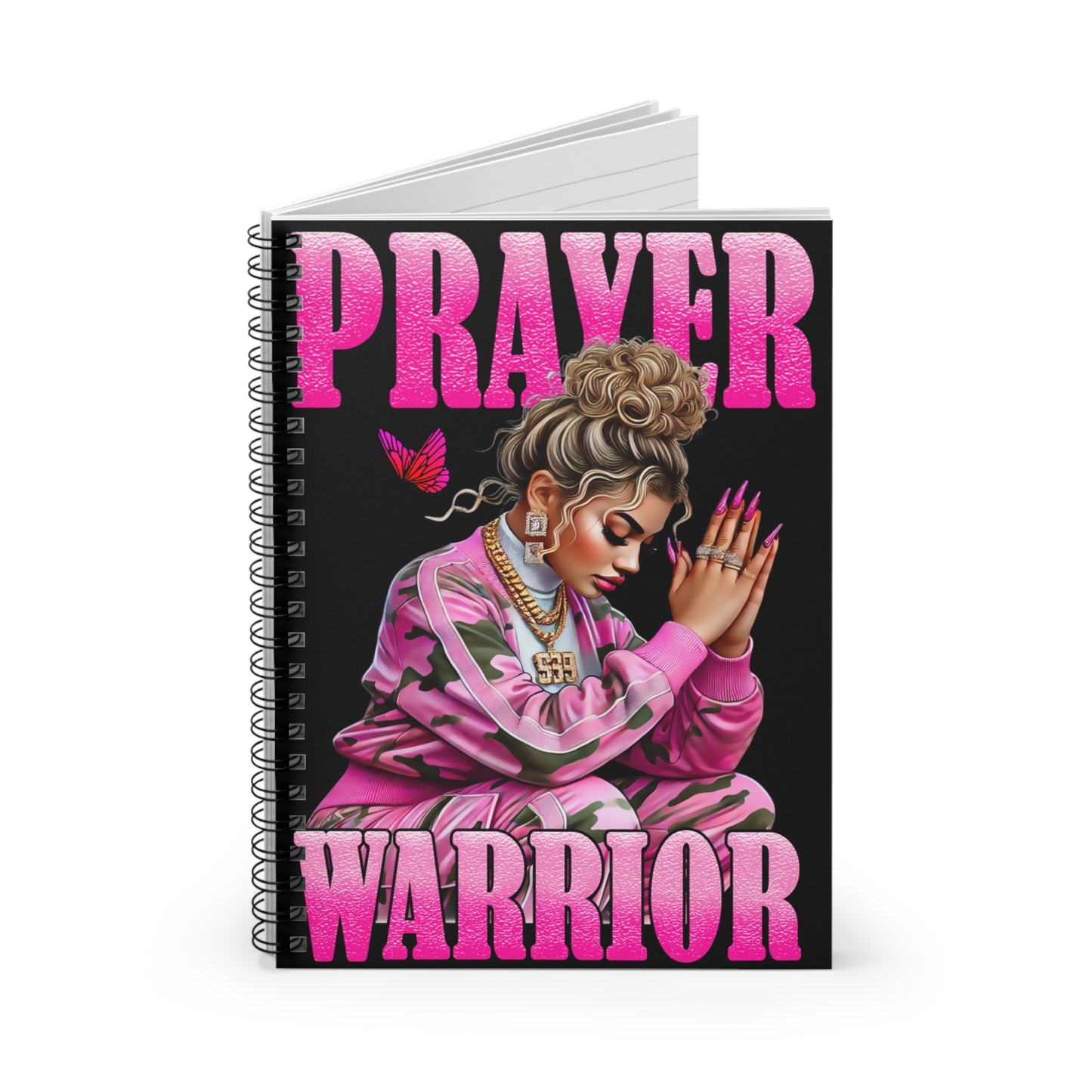 Prayer Warrior Spiral Notebook - Inspirational Journal