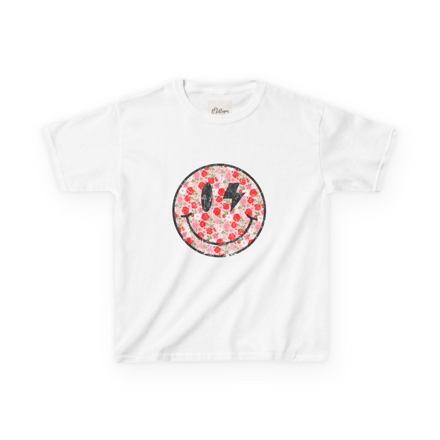 Floral Smiley Graphic Tee