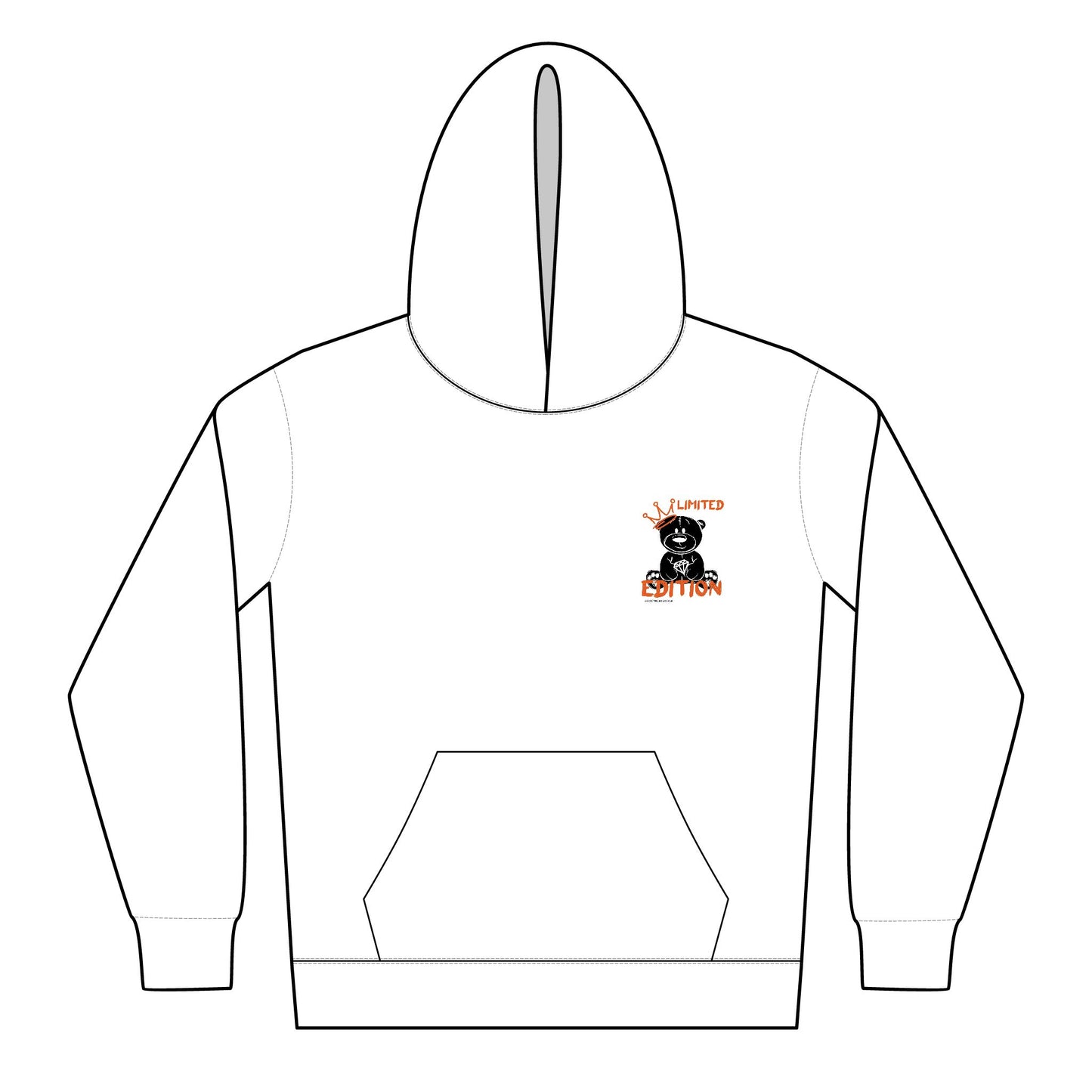 Pink Softstyle Hoodie for Kids β Side View