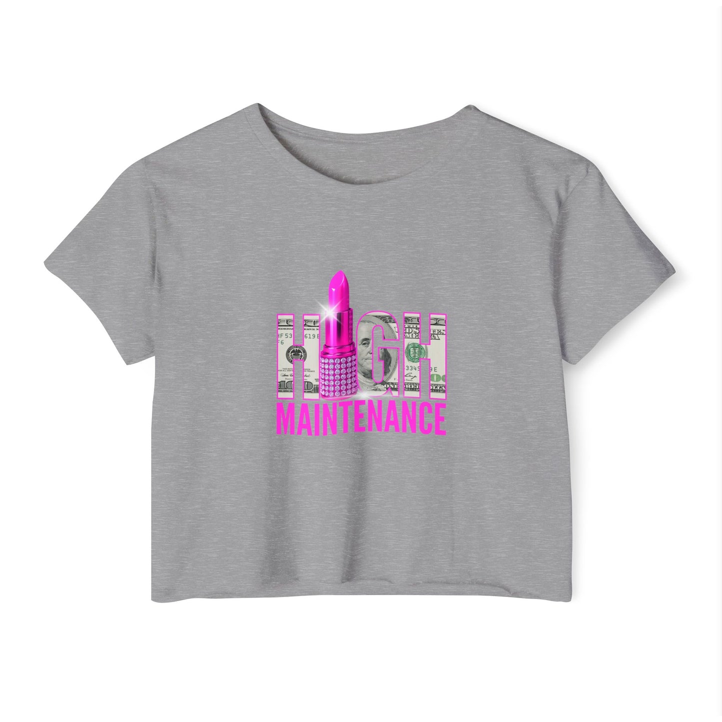 High Maintenance Women's Festival Crop Top | Stylish Summer Tee