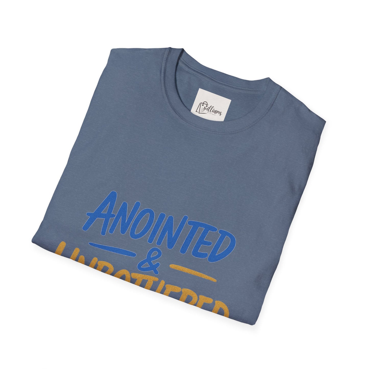 Unisex Softstyle T-Shirt - 'Anointed & Unbothered' Psalm 23:5 | Comfortable Christian Tee