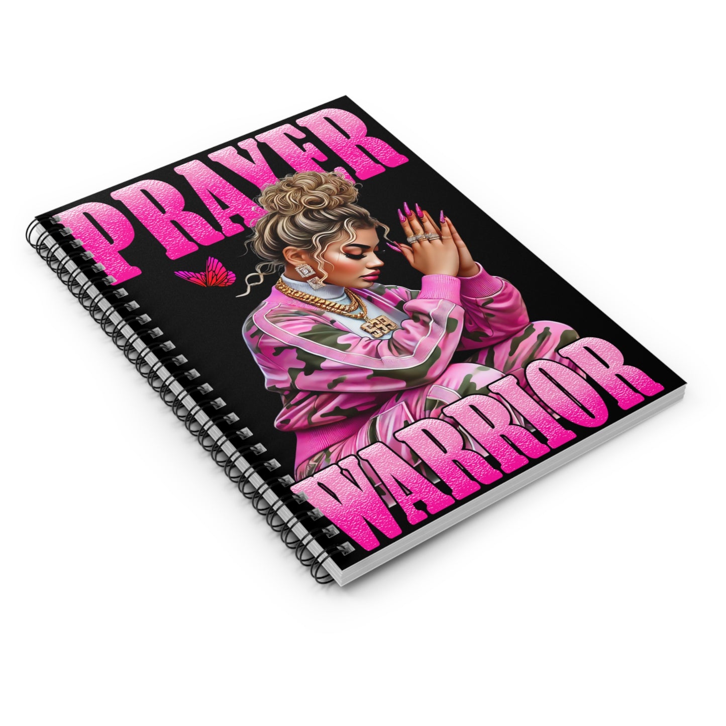 Prayer Warrior Spiral Notebook - Inspirational Journal
