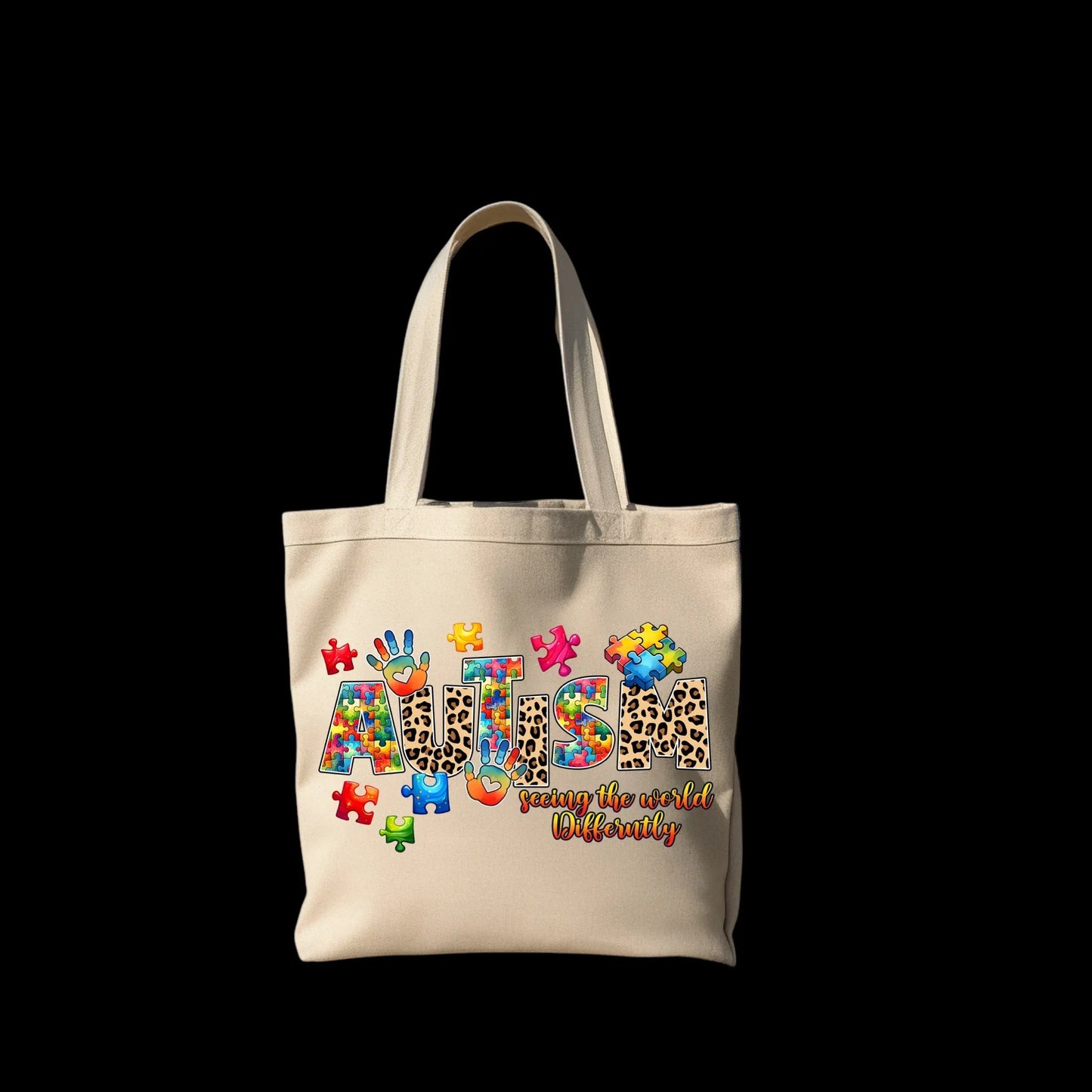 Custom Autism Inspired Tote Bag - Williams Boutique