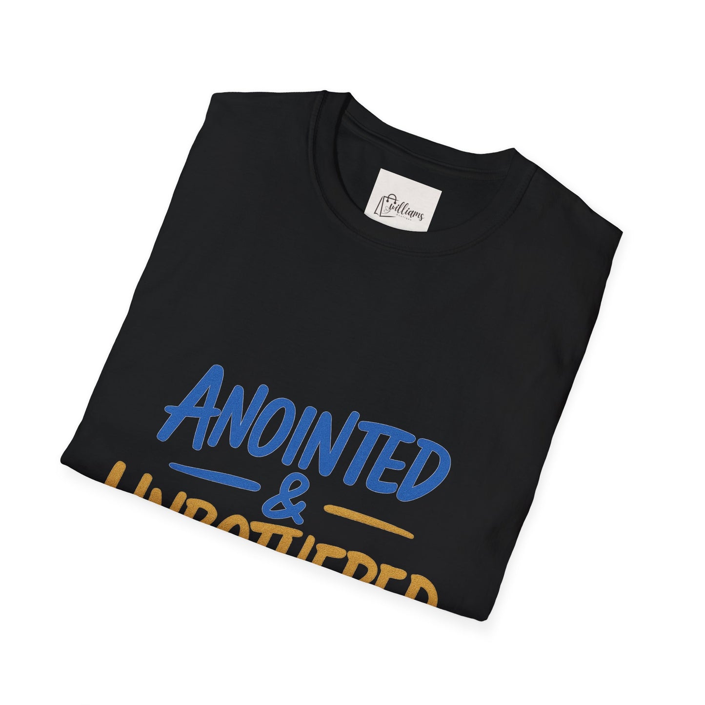 Unisex Softstyle T-Shirt - 'Anointed & Unbothered' Psalm 23:5 | Comfortable Christian Tee