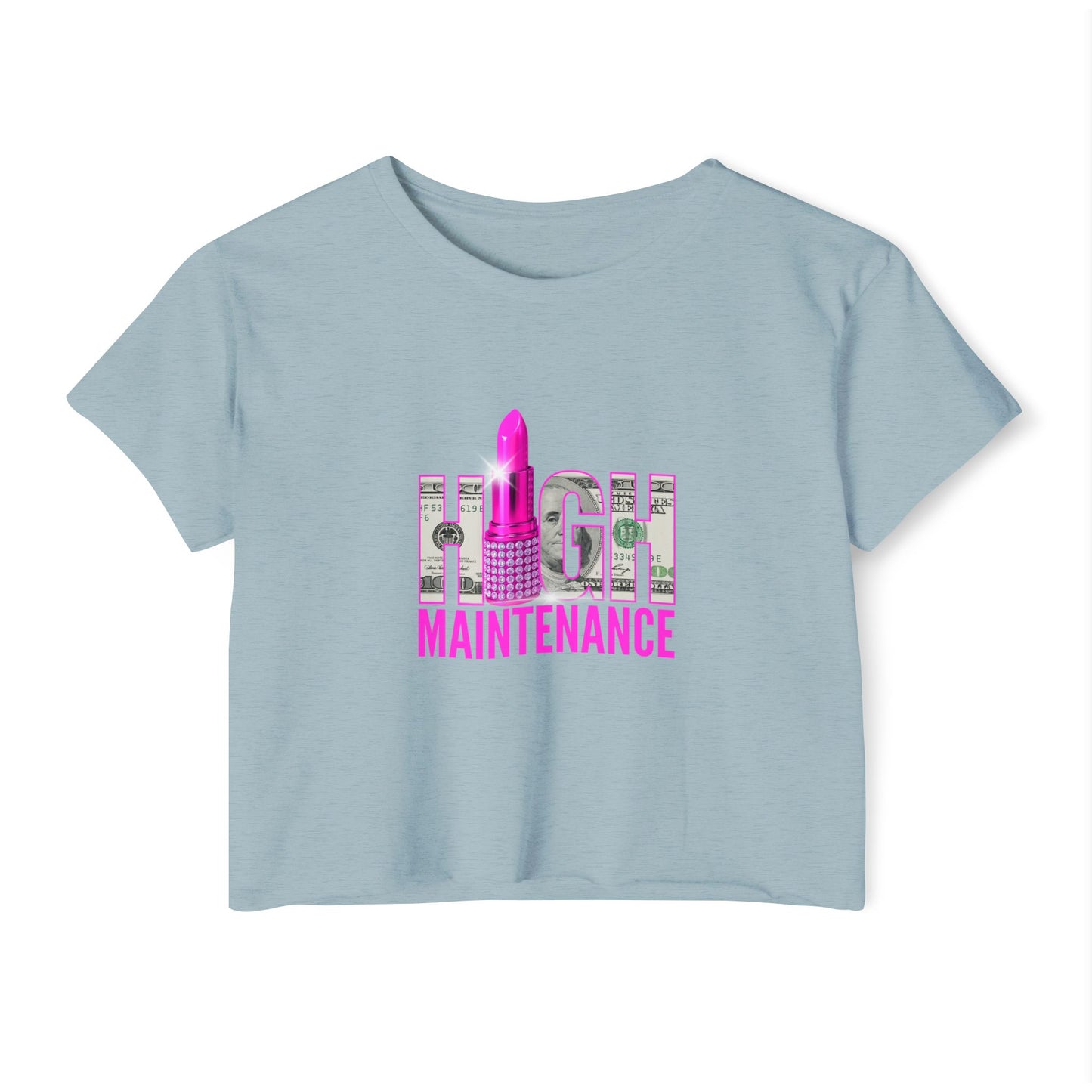 High Maintenance Women's Festival Crop Top | Stylish Summer Tee