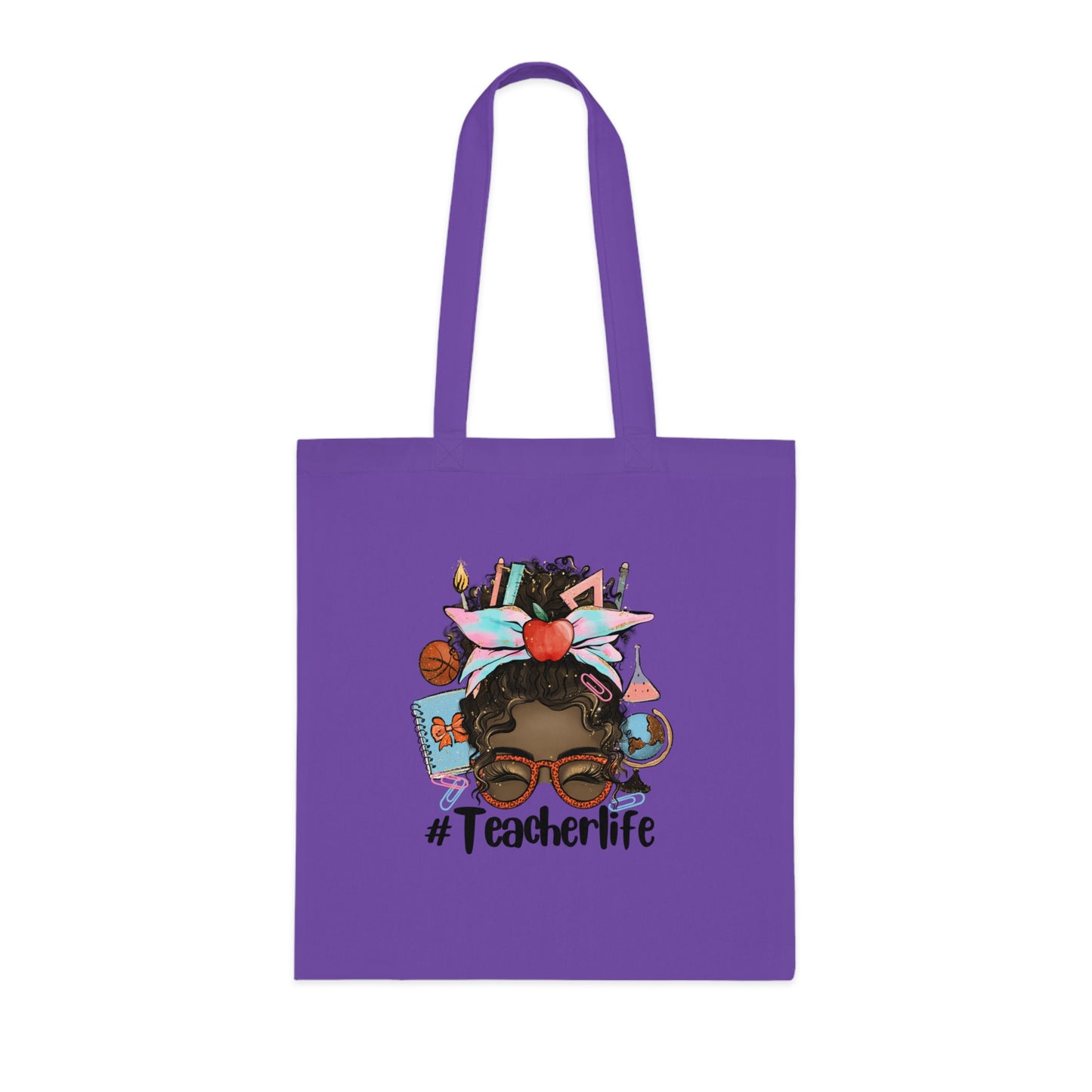 #Teacherlife Tote Bag, Eco-Friendly Tote