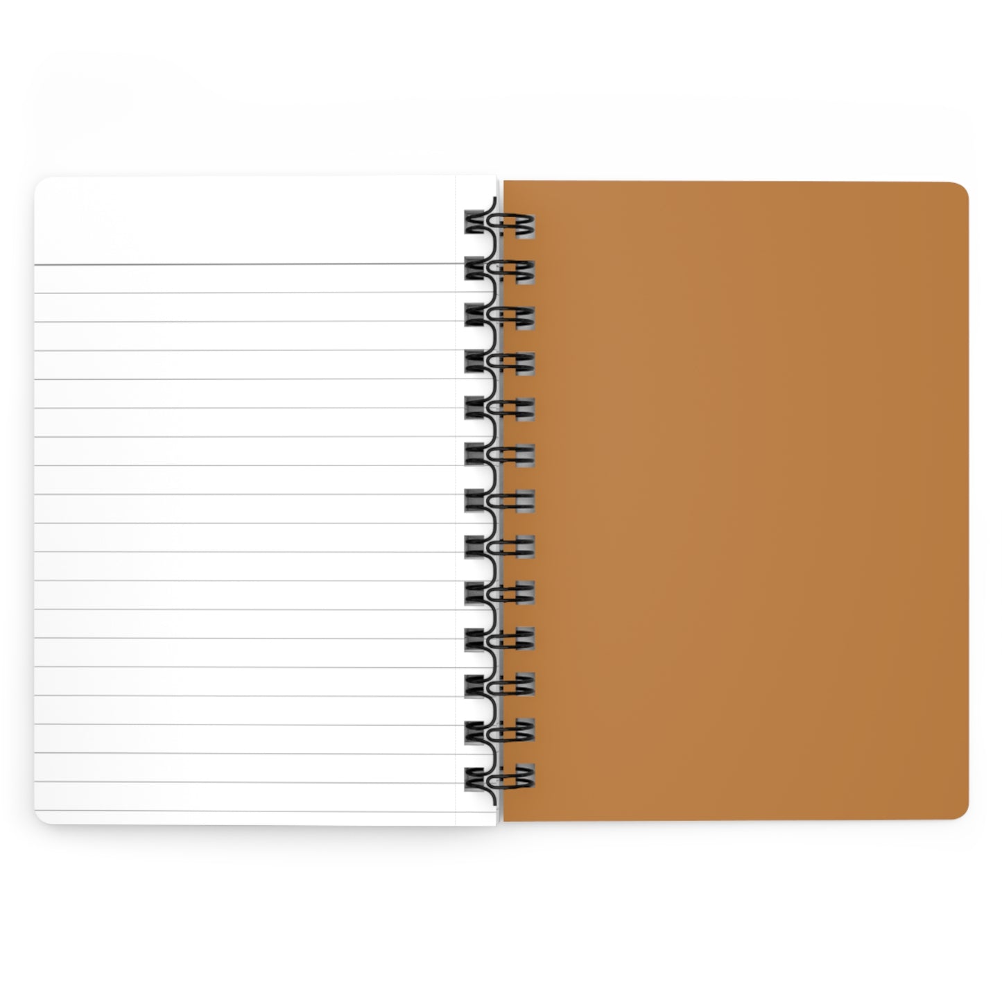 Spiral Journal — Afro Puff Woman with Leopard Headband & Yellow Ribbon