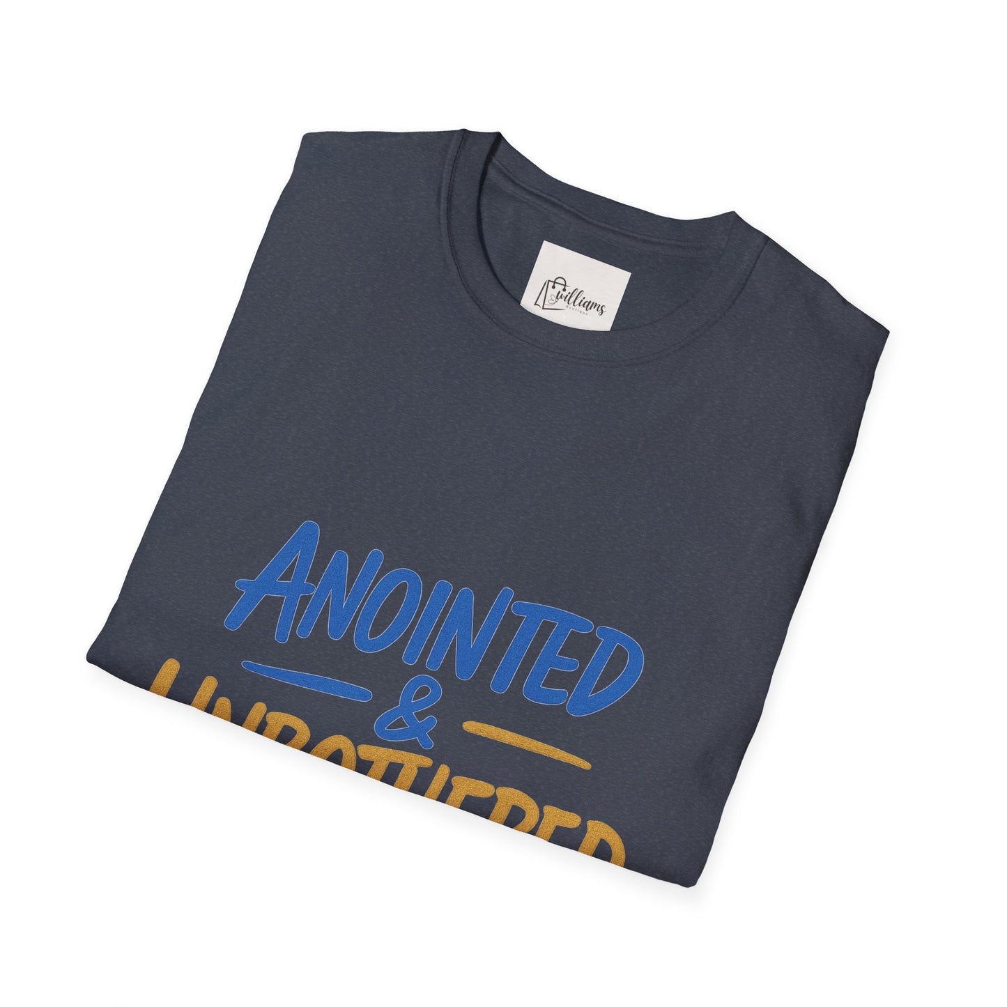 Unisex Softstyle T-Shirt - 'Anointed & Unbothered' Psalm 23:5 | Comfortable Christian Tee
