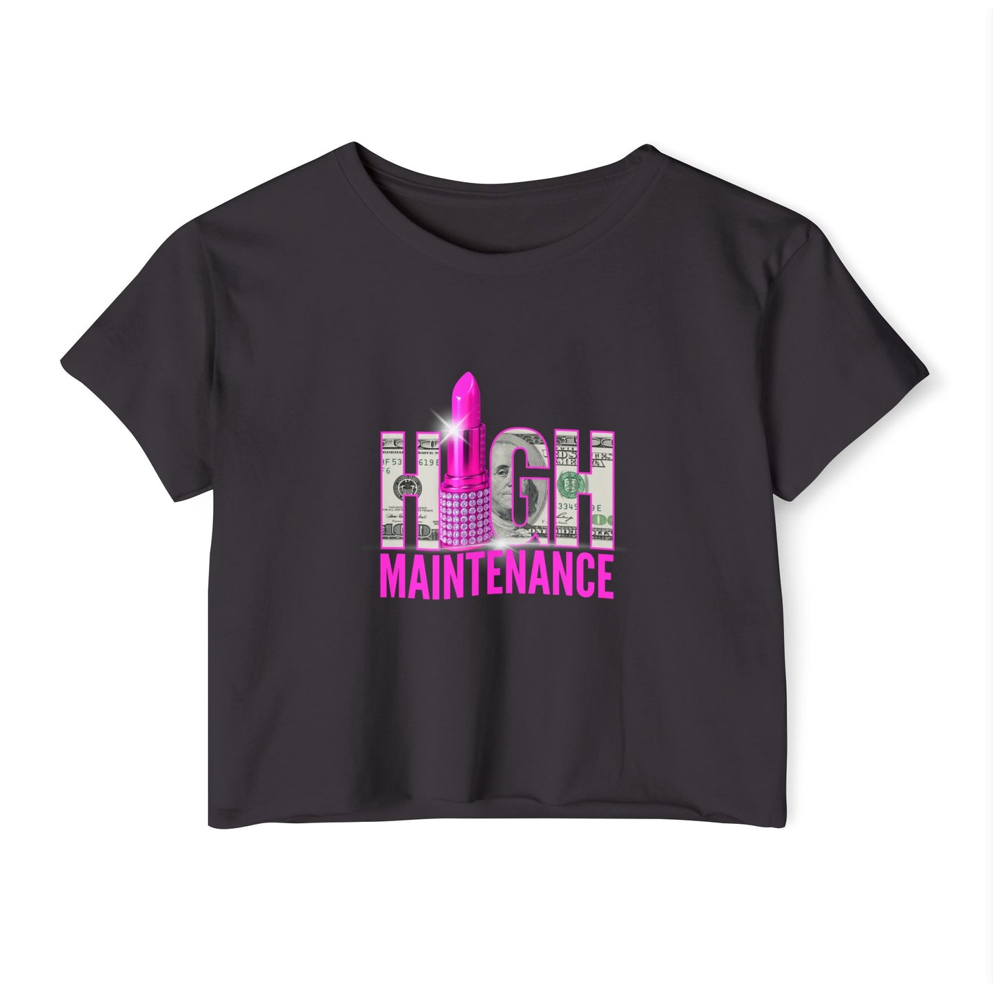 High Maintenance Women's Festival Crop Top | Stylish Summer Tee