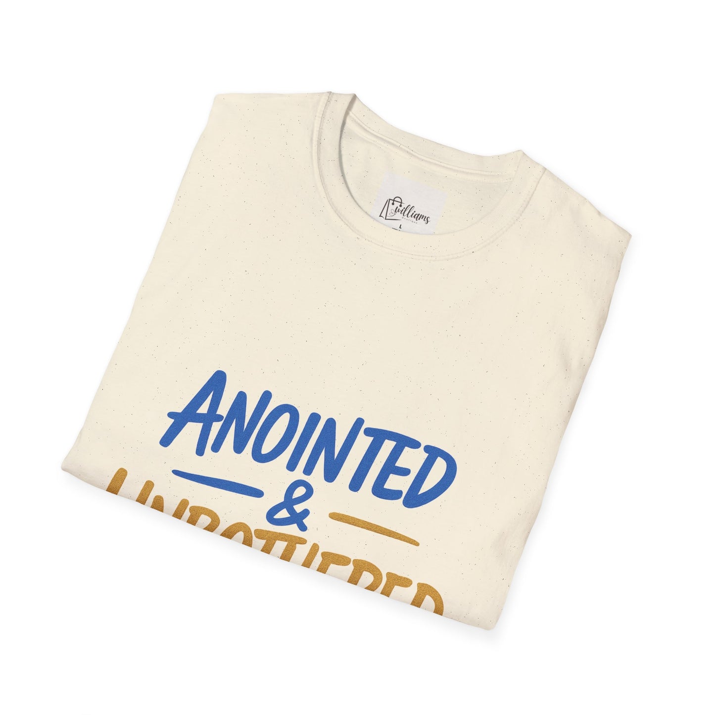 Unisex Softstyle T-Shirt - 'Anointed & Unbothered' Psalm 23:5 | Comfortable Christian Tee