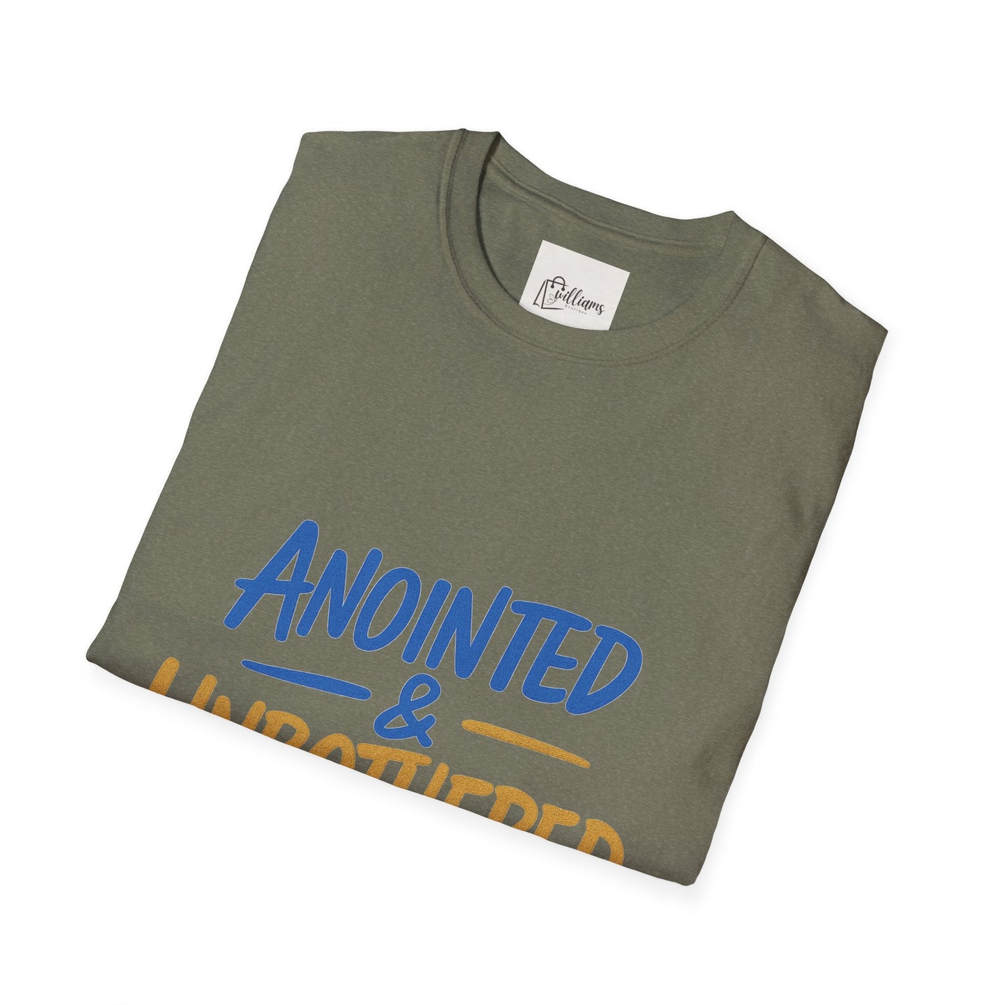 Unisex Softstyle T-Shirt - 'Anointed & Unbothered' Psalm 23:5 | Comfortable Christian Tee
