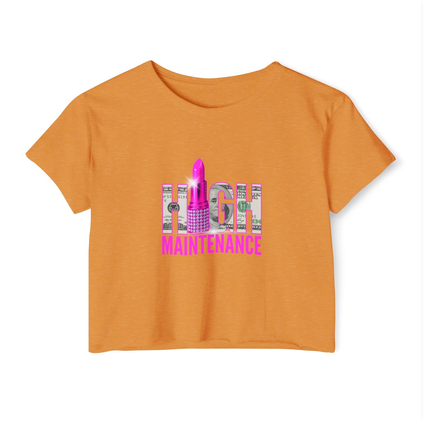 High Maintenance Women's Festival Crop Top | Stylish Summer Tee
