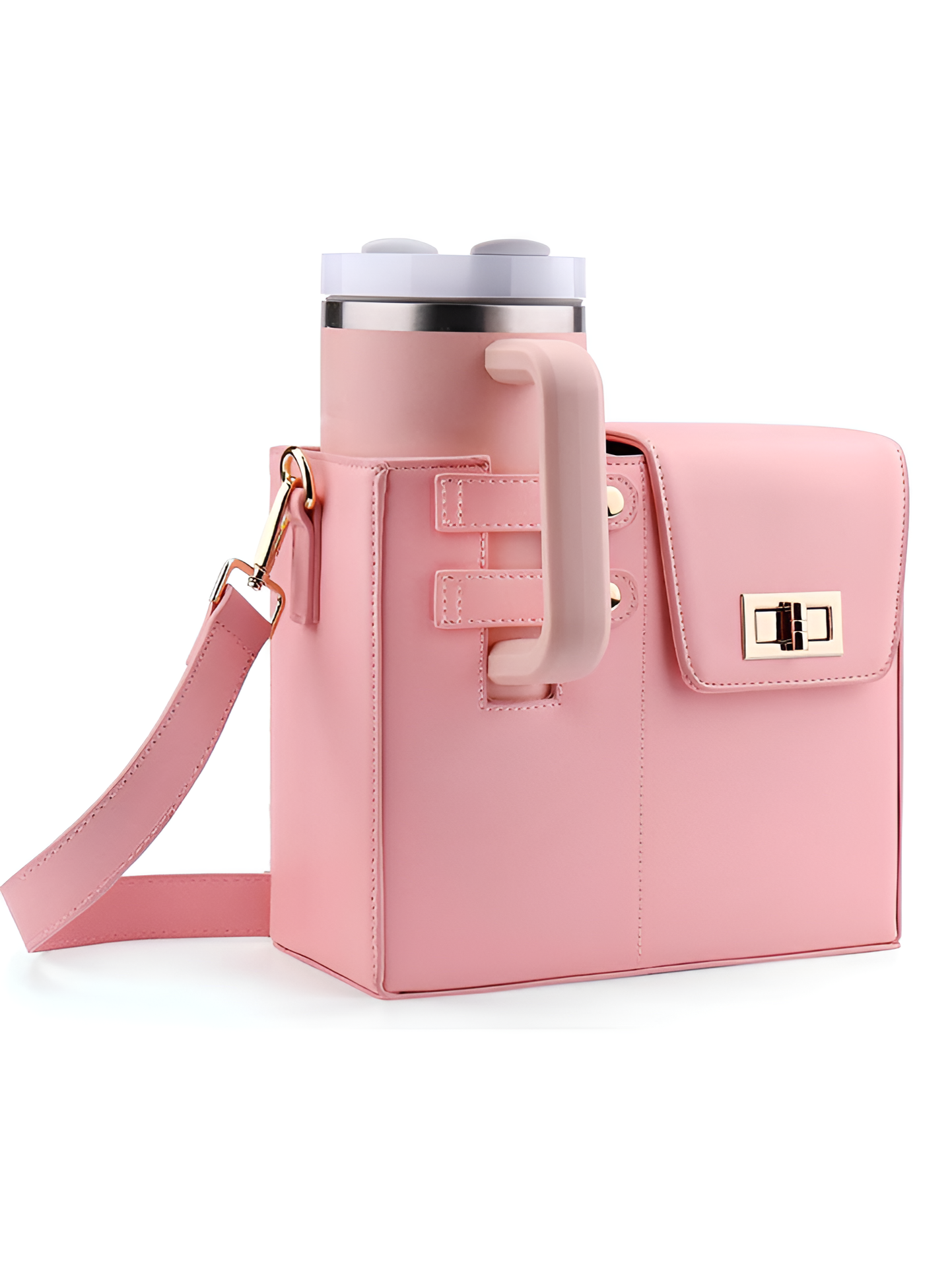 Cute Crossbody Water Bottle Holder – Portable, Hands-Free Sling Bag for Women (Fits All Bottles)