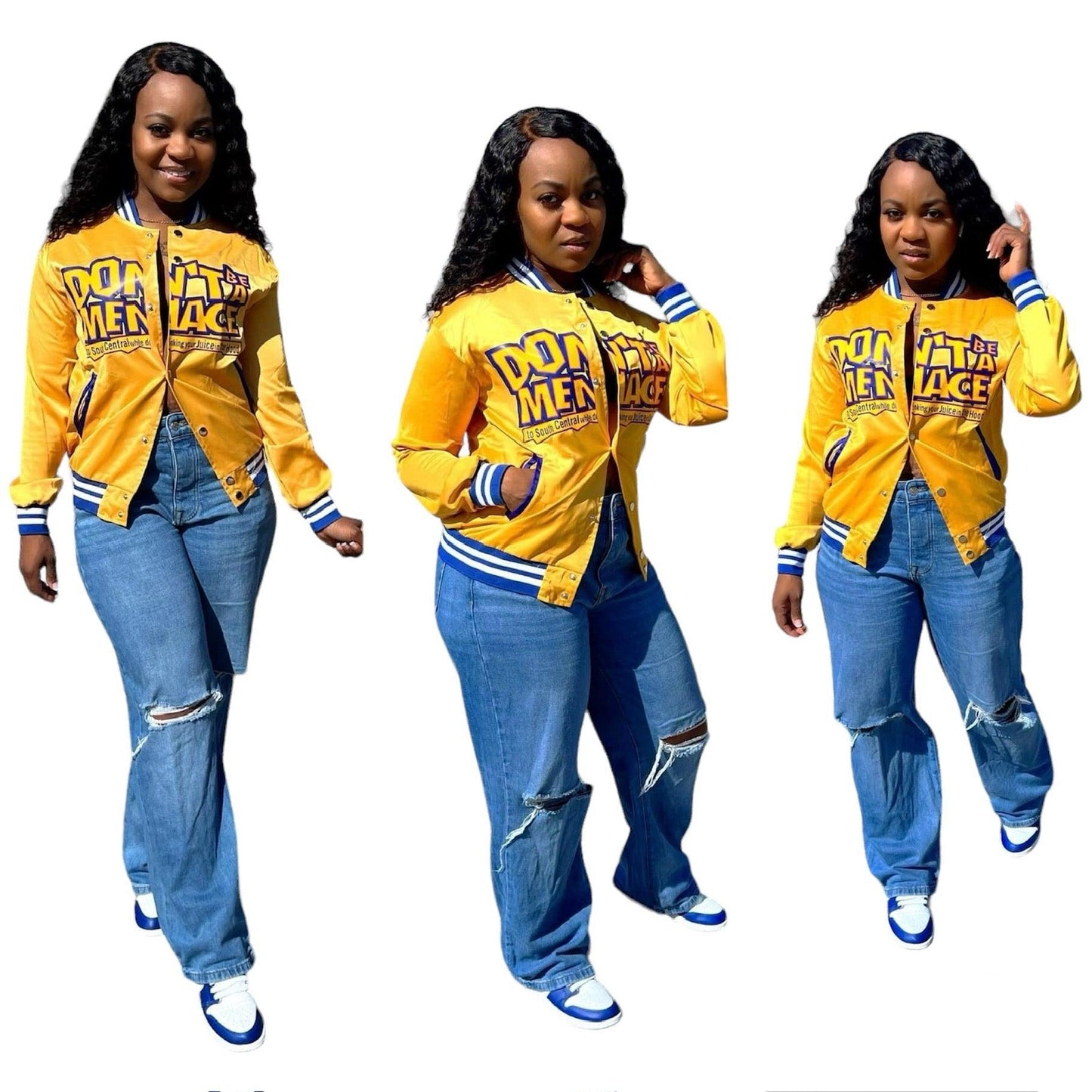 Women’s “Don’t Be A Menace” Inspired Jacket - Williams Boutique