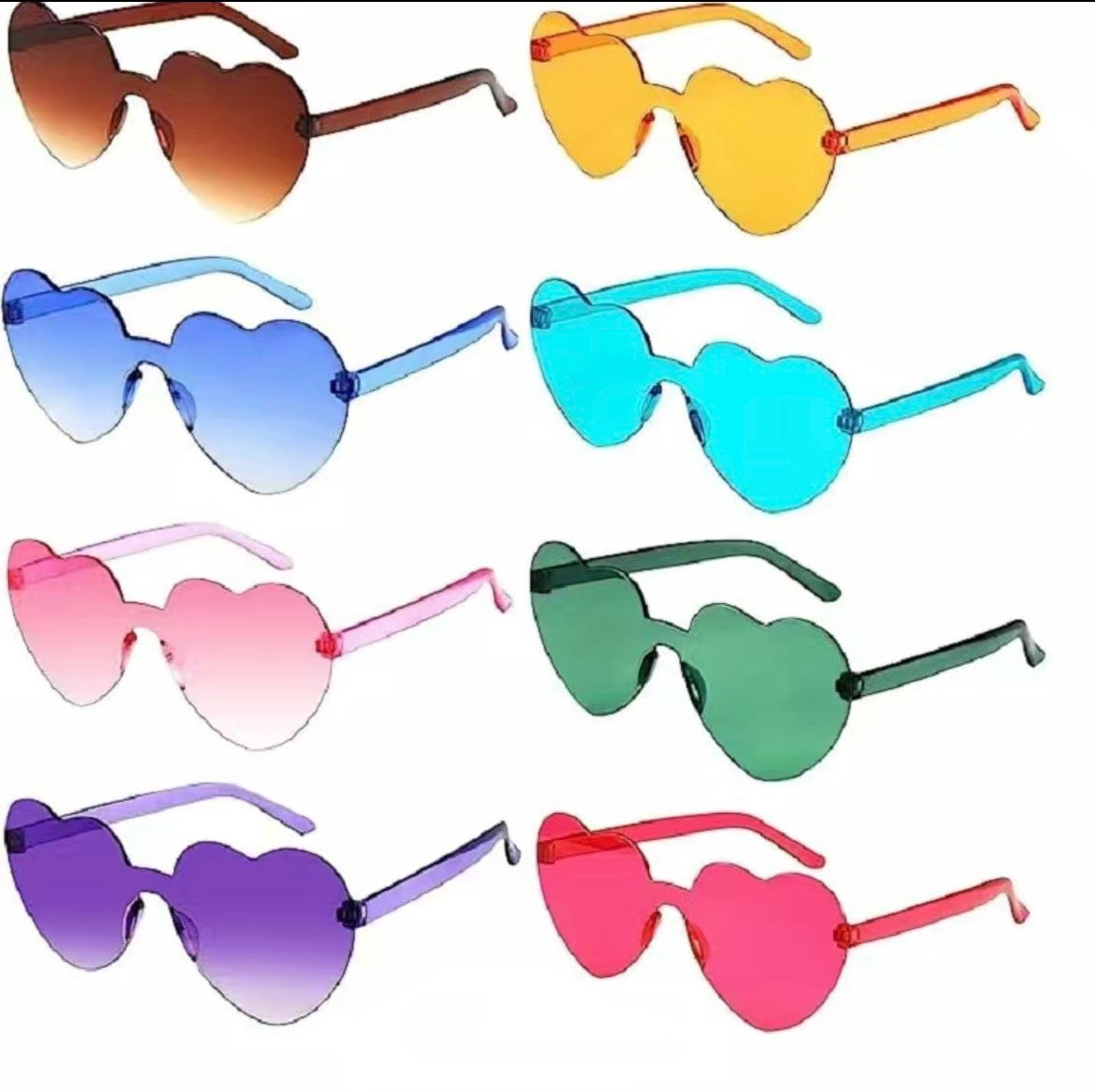 J'MARIE Heart-Shaped Sunglasses - Williams Boutique