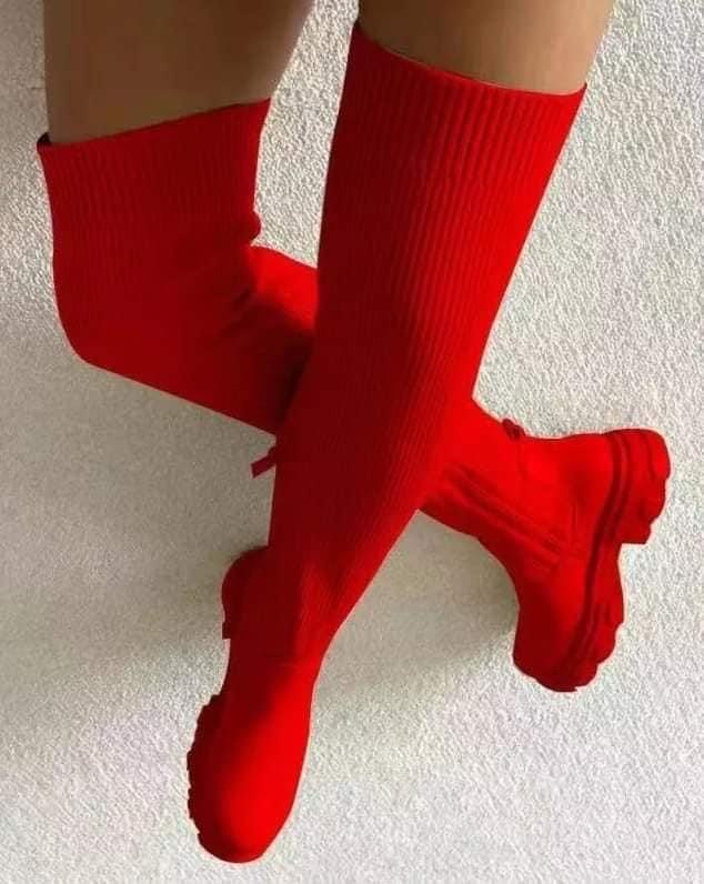 J’MARIE Women Thigh High “Knitted” Boots - Williams Boutique