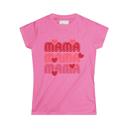 Mama Retro  Tee — Pink "Mama Mama Mama" Graphic T‑Shirt