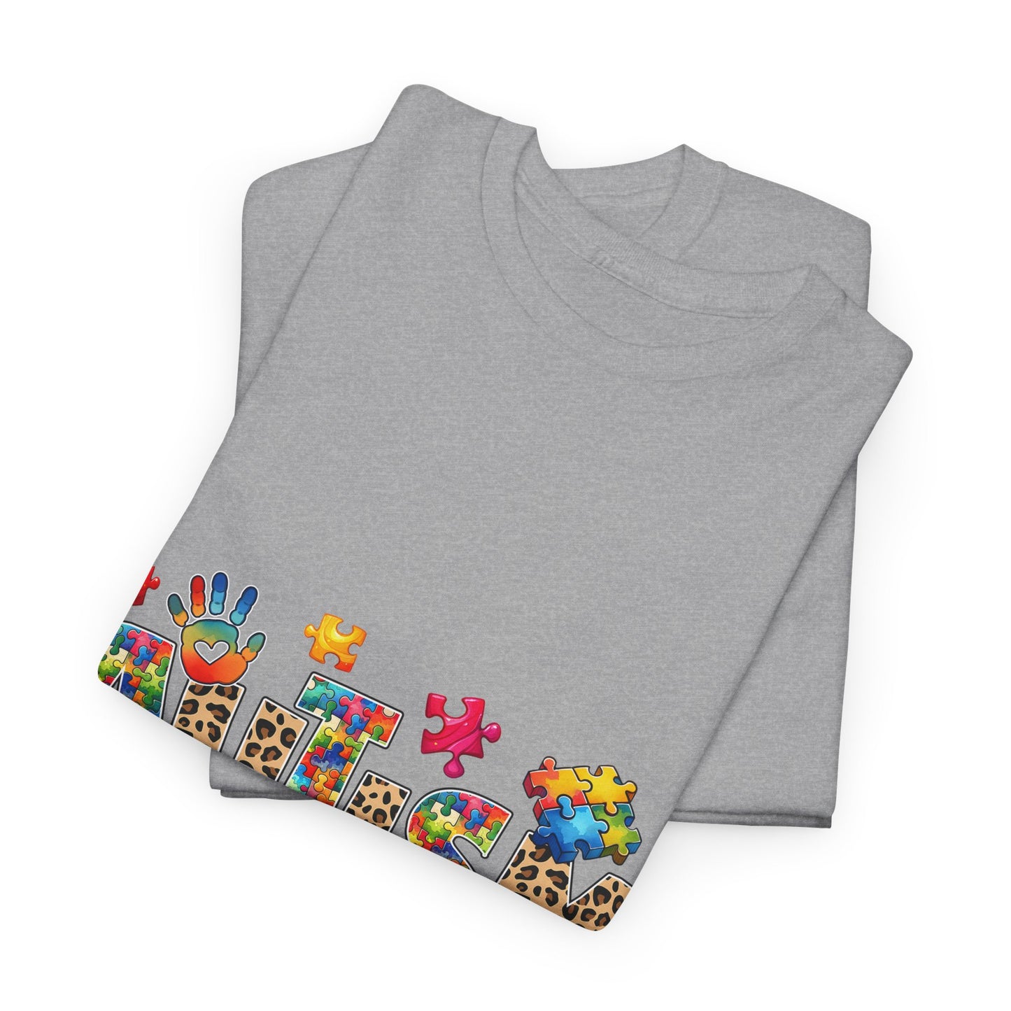 Autism Awareness T-Shirt — 'Autism: Sparking the World with Creativity' Puzzle Design