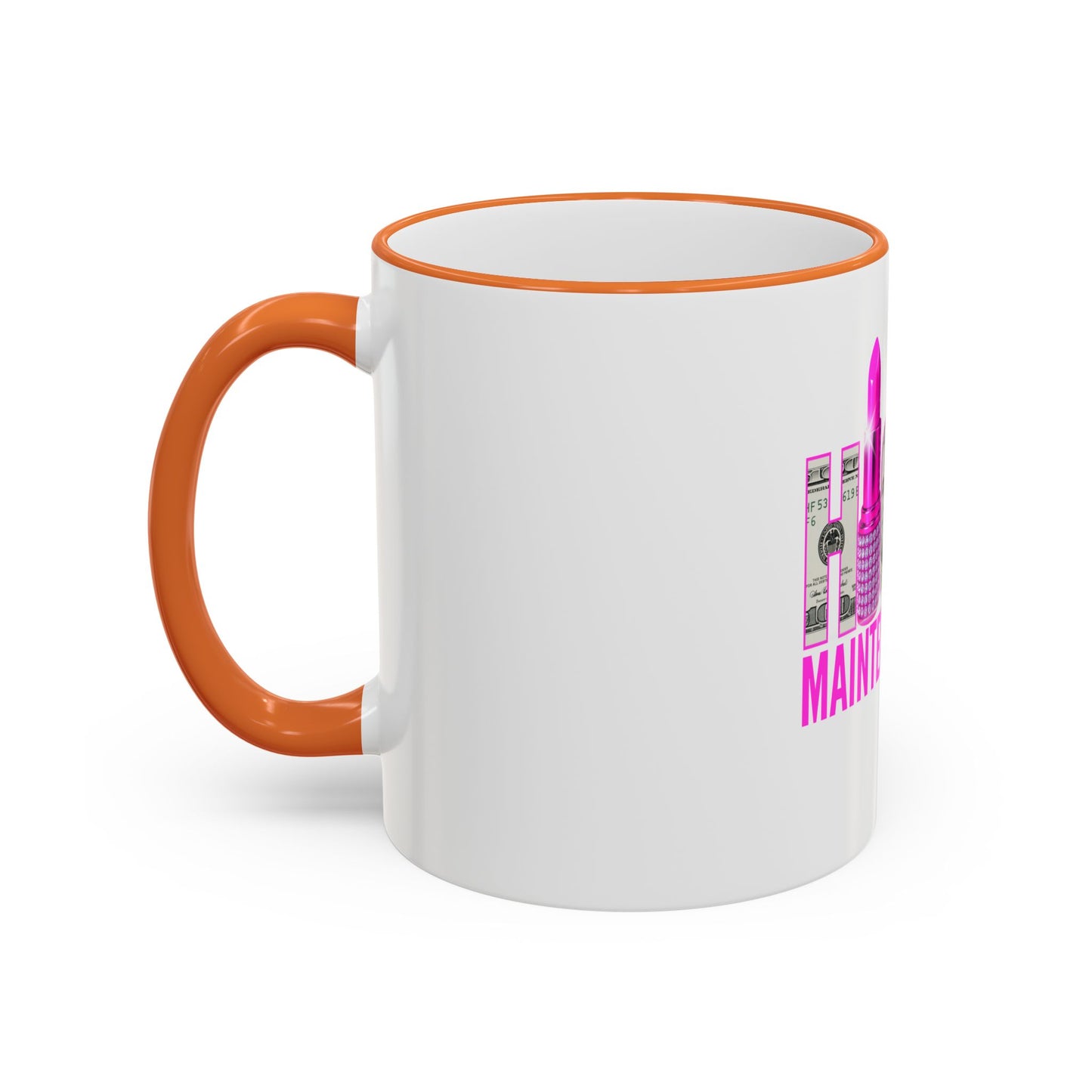 High Maintenance Lipstick Accent Rim Mug