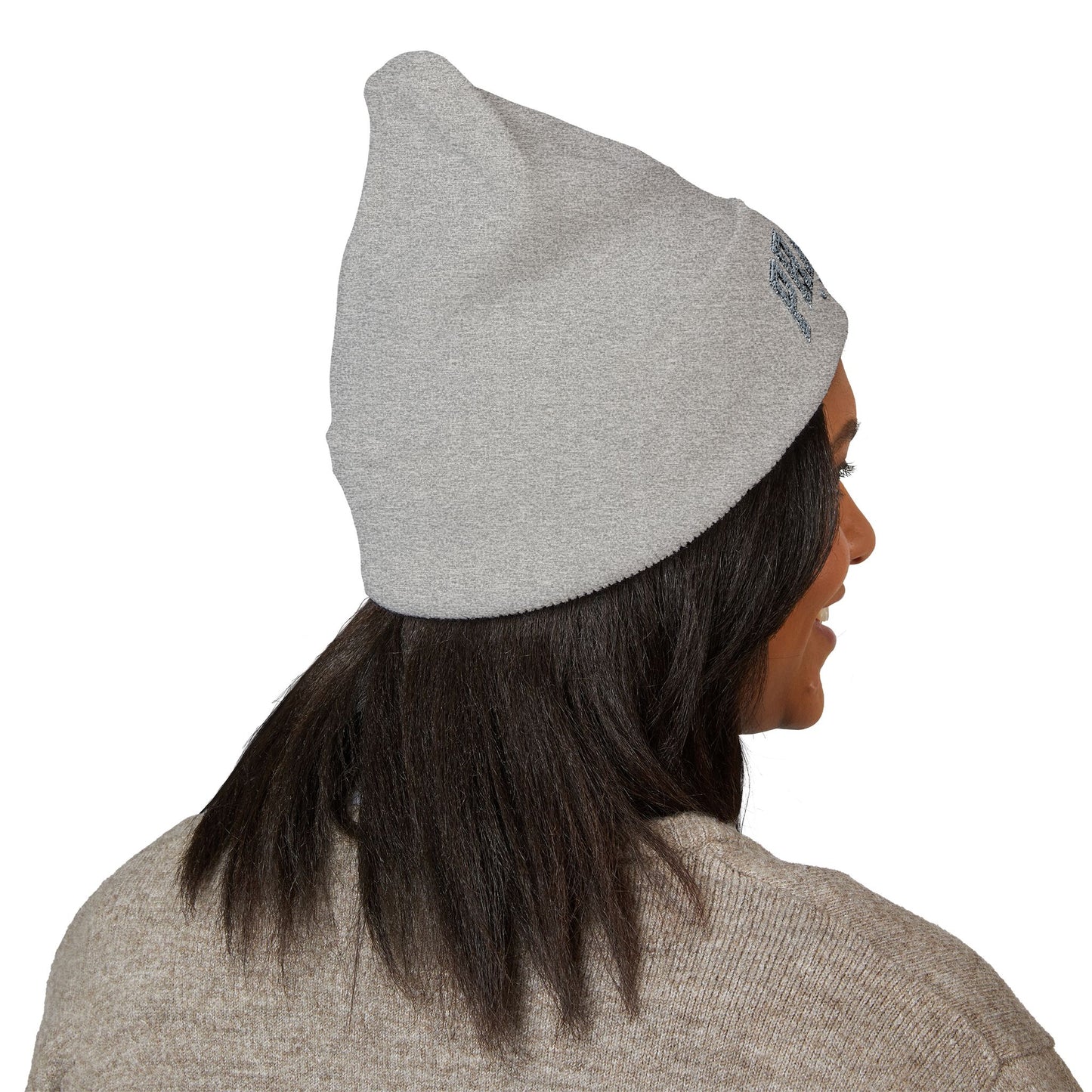 Praying Mama Embroidered Cuffed Beanie
