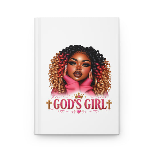God's Girl Hardcover Journal — Faith-Inspired Afrocentric Notebook