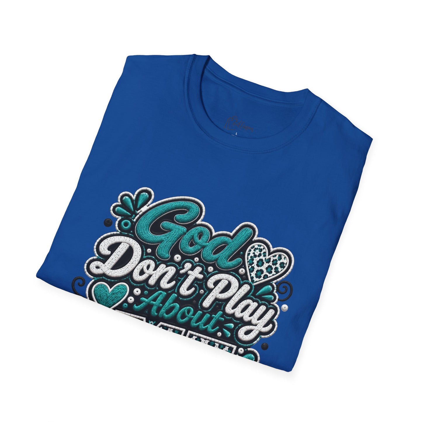 T-Shirt — "God Don't Play About Me" Inspirational Faith Graphic Tee