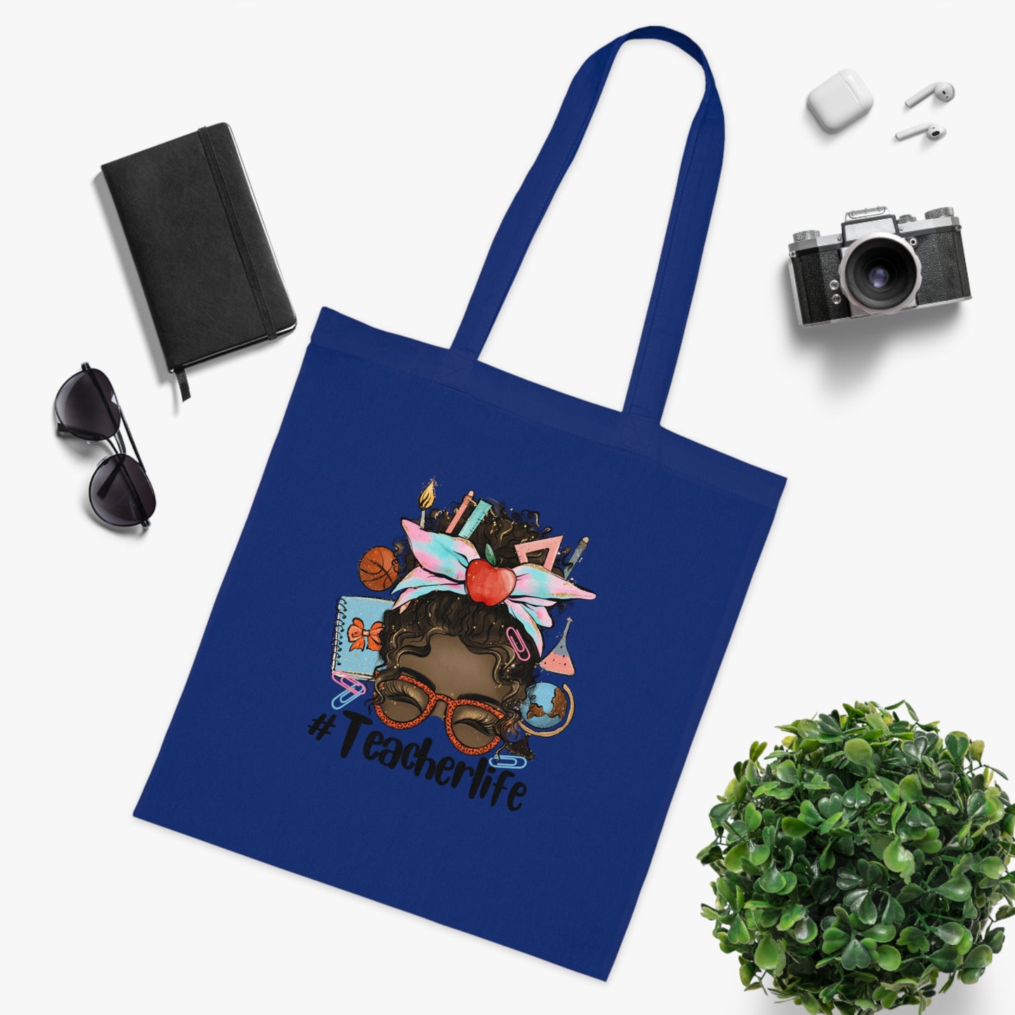 #Teacherlife Tote Bag, Eco-Friendly Tote