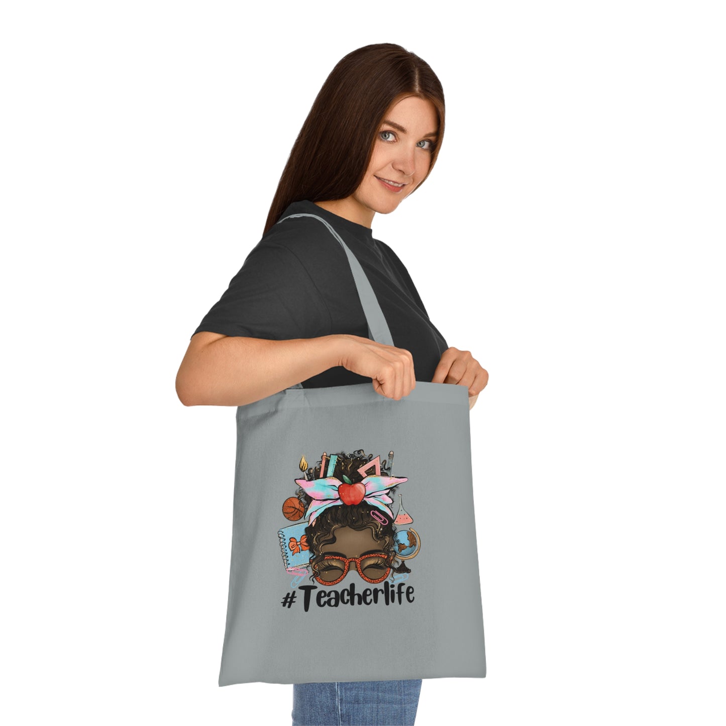#Teacherlife Tote Bag, Eco-Friendly Tote