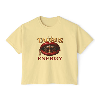 Taurus Energy Women's Boxy Tee - Zodiac Astrology Graphic Tee