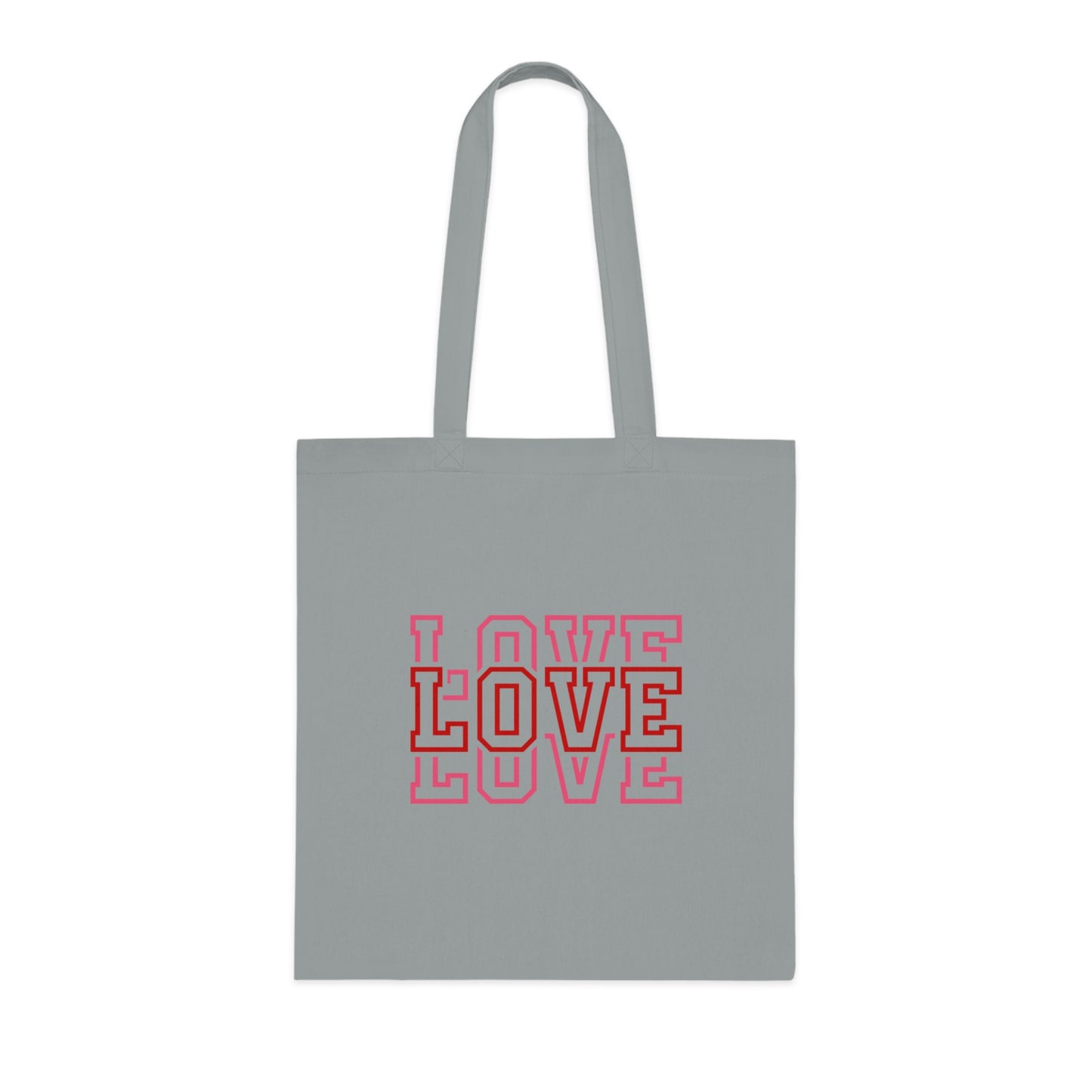 Love Stacked Cotton Tote