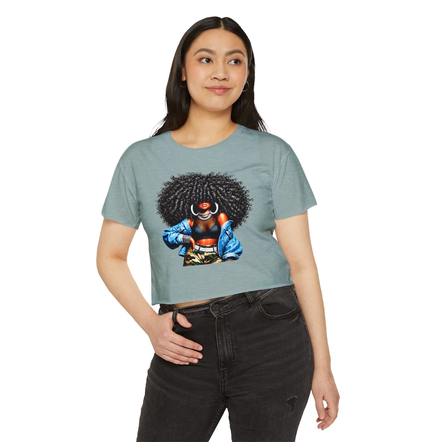 Afro Beat Festival Crop Top Tee
