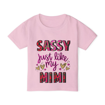 Toddler T-Shirt — “Sassy Just Like My Mimi” Tee