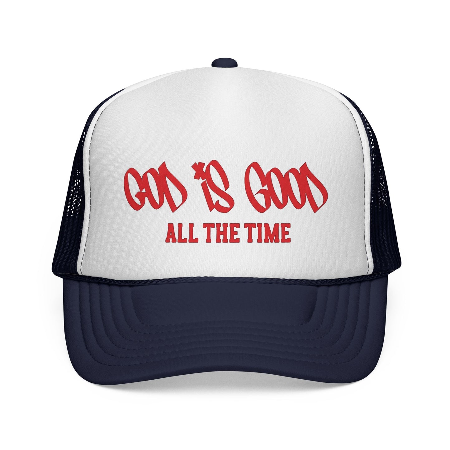 God Is Good All The Time Trucker Cap — Christian Faith Mesh Hat
