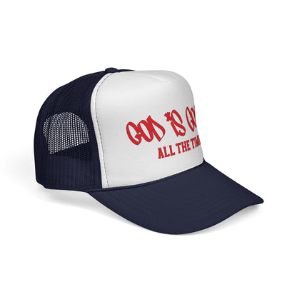 God Is Good All The Time Trucker Cap — Christian Faith Mesh Hat
