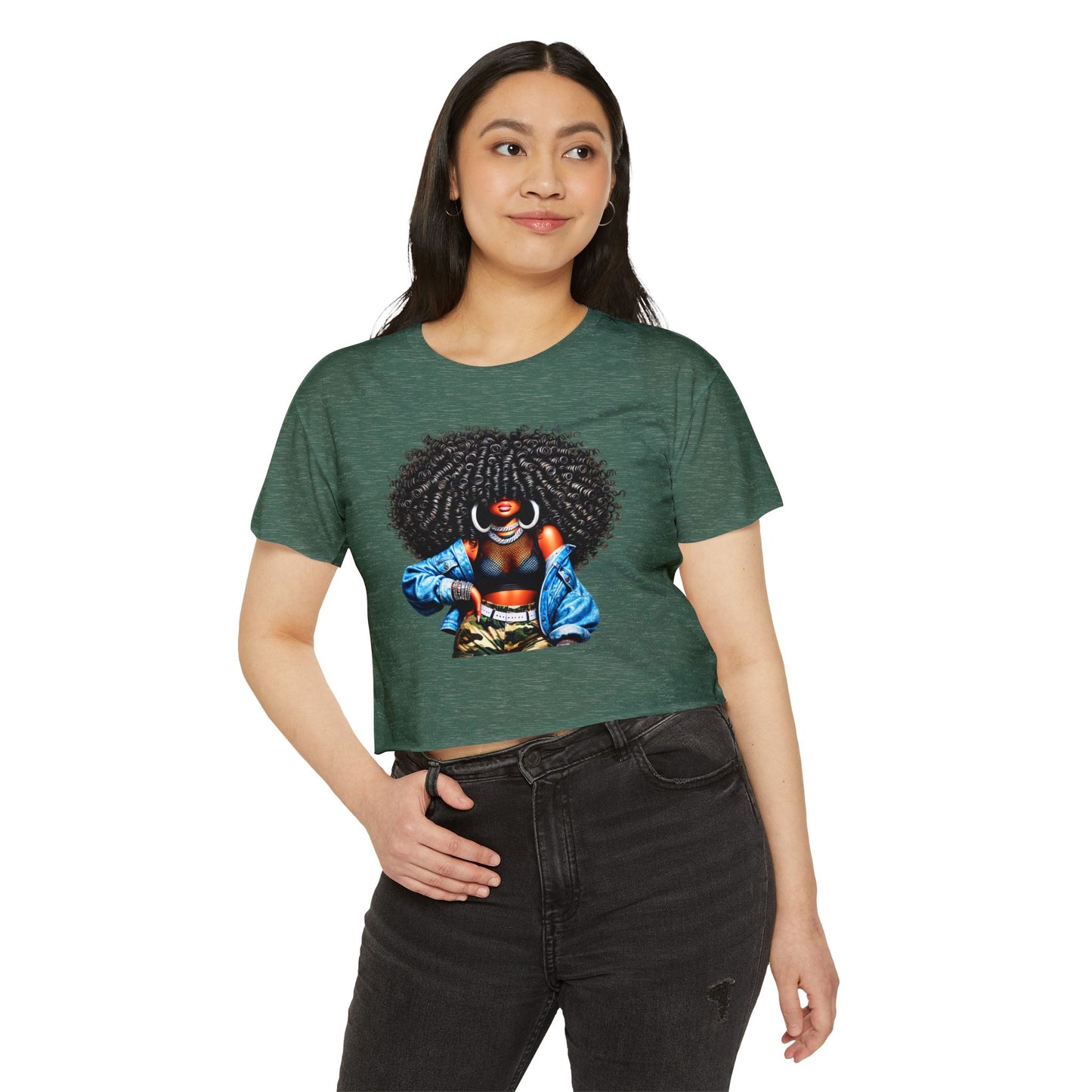 Afro Beat Festival Crop Top Tee
