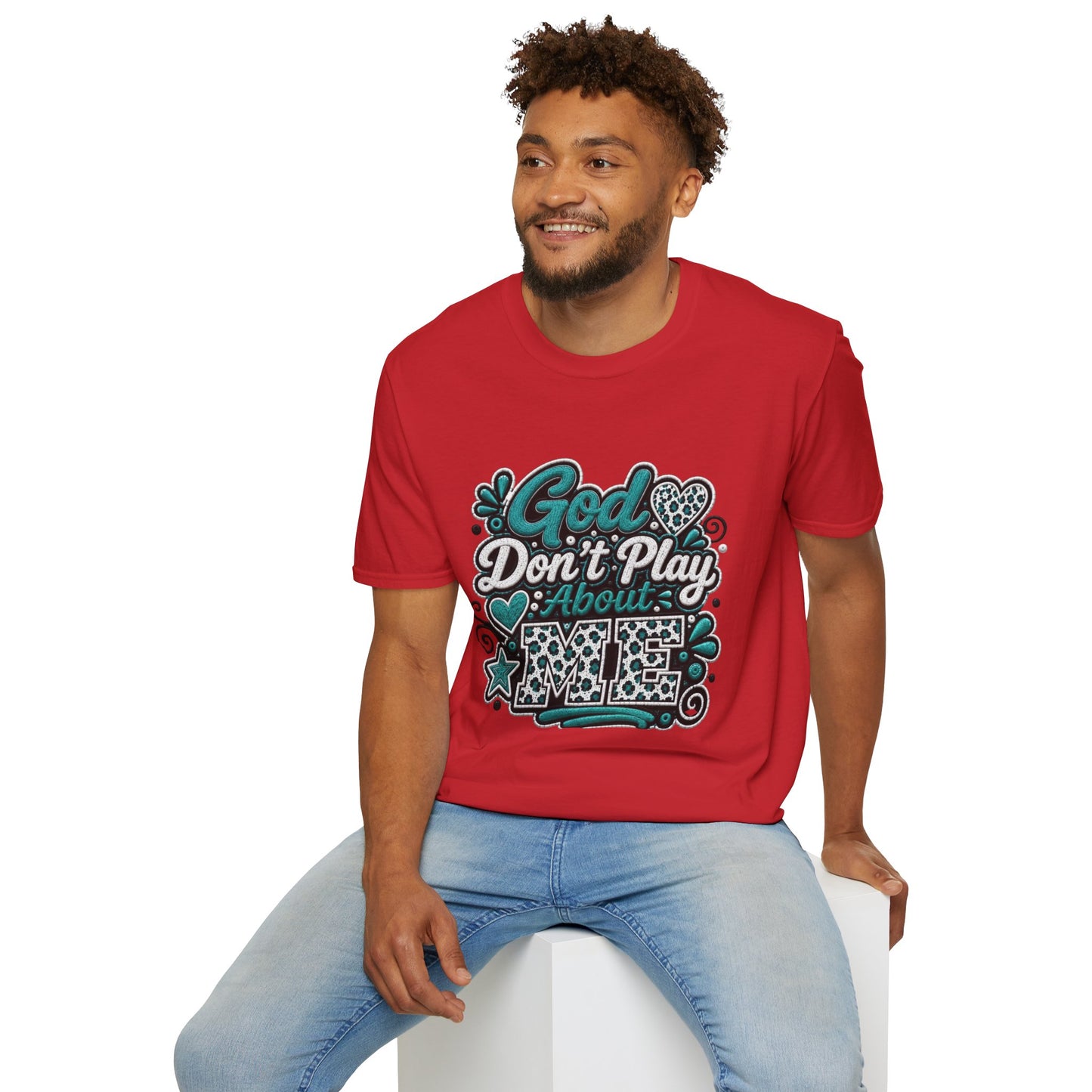 T-Shirt — "God Don't Play About Me" Inspirational Faith Graphic Tee