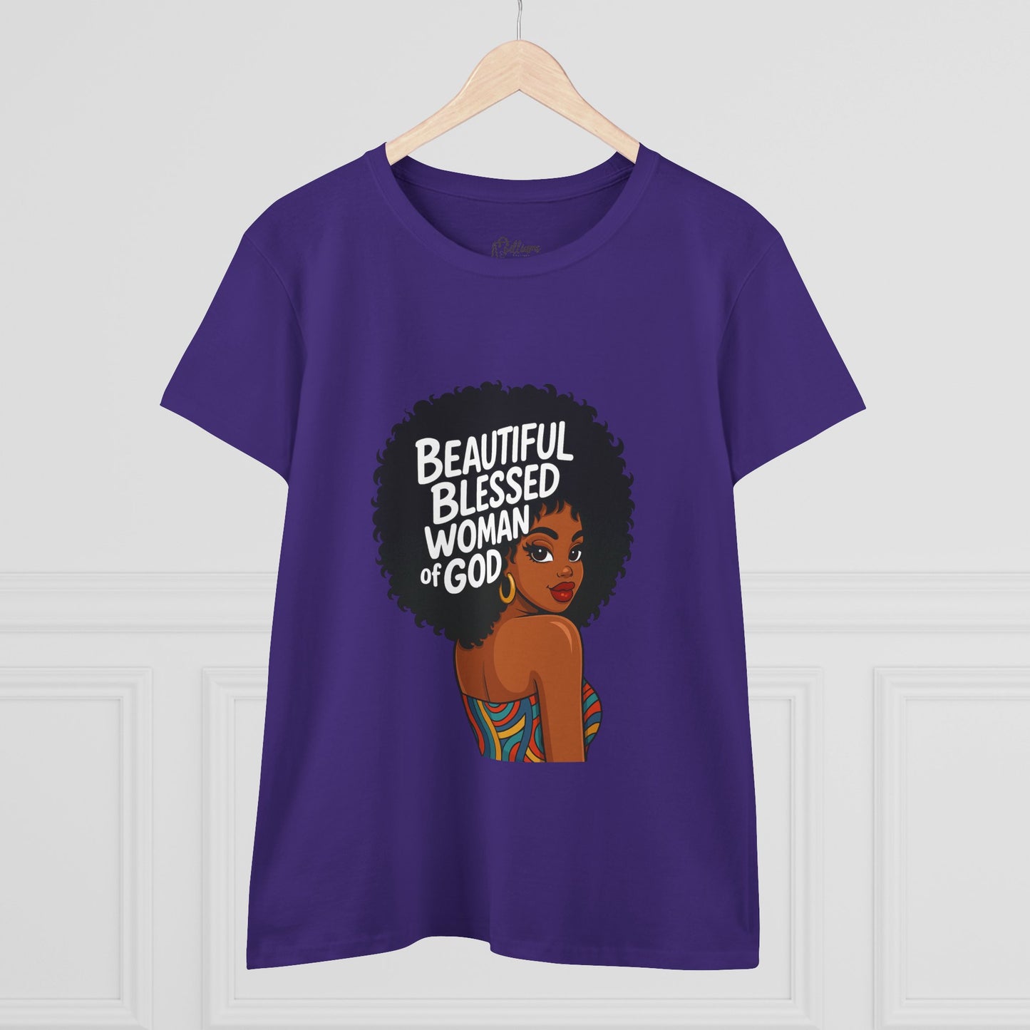Beautiful Blessed Woman of God Tee — Women's Faith Graphic T-Shirt