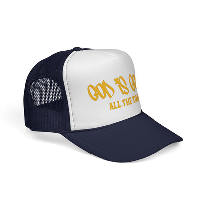 God Is Good Trucker Hat — ‘God Is Good All The Time’ Faith Mesh Cap