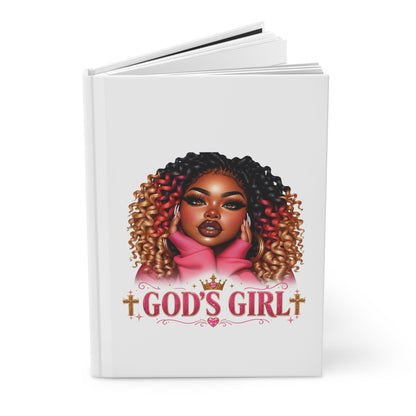 God's Girl Hardcover Journal — Faith-Inspired Afrocentric Notebook