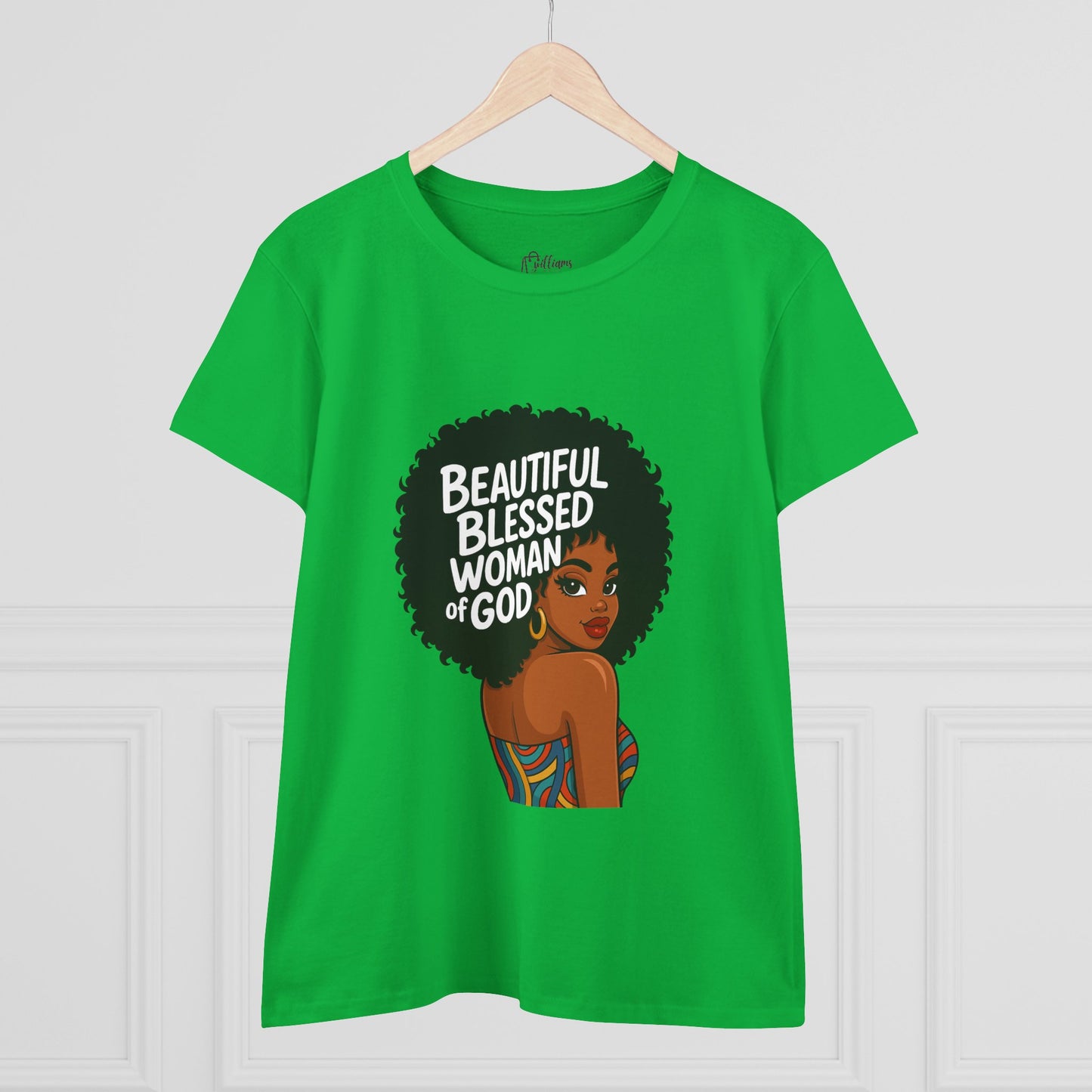 Beautiful Blessed Woman of God Tee — Women's Faith Graphic T-Shirt