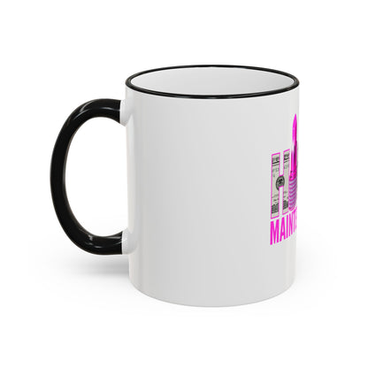 High Maintenance Lipstick Accent Rim Mug