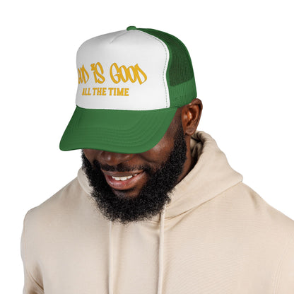 God Is Good Trucker Hat — ‘God Is Good All The Time’ Faith Mesh Cap