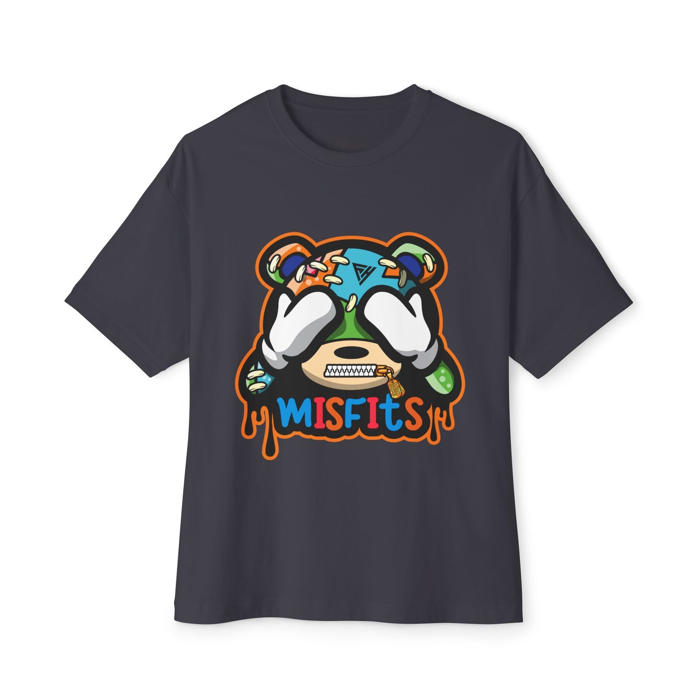 Misfits Bear Graphic Tee —  Streetwear Oversized Boxy T-Shirt