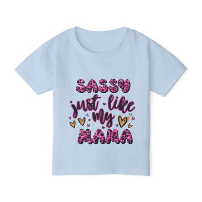 Sassy Just Like My Mama Toddler T-Shirt — Cute Leopard Tee