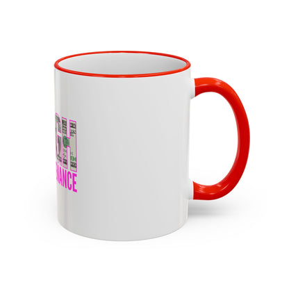 High Maintenance Lipstick Accent Rim Mug